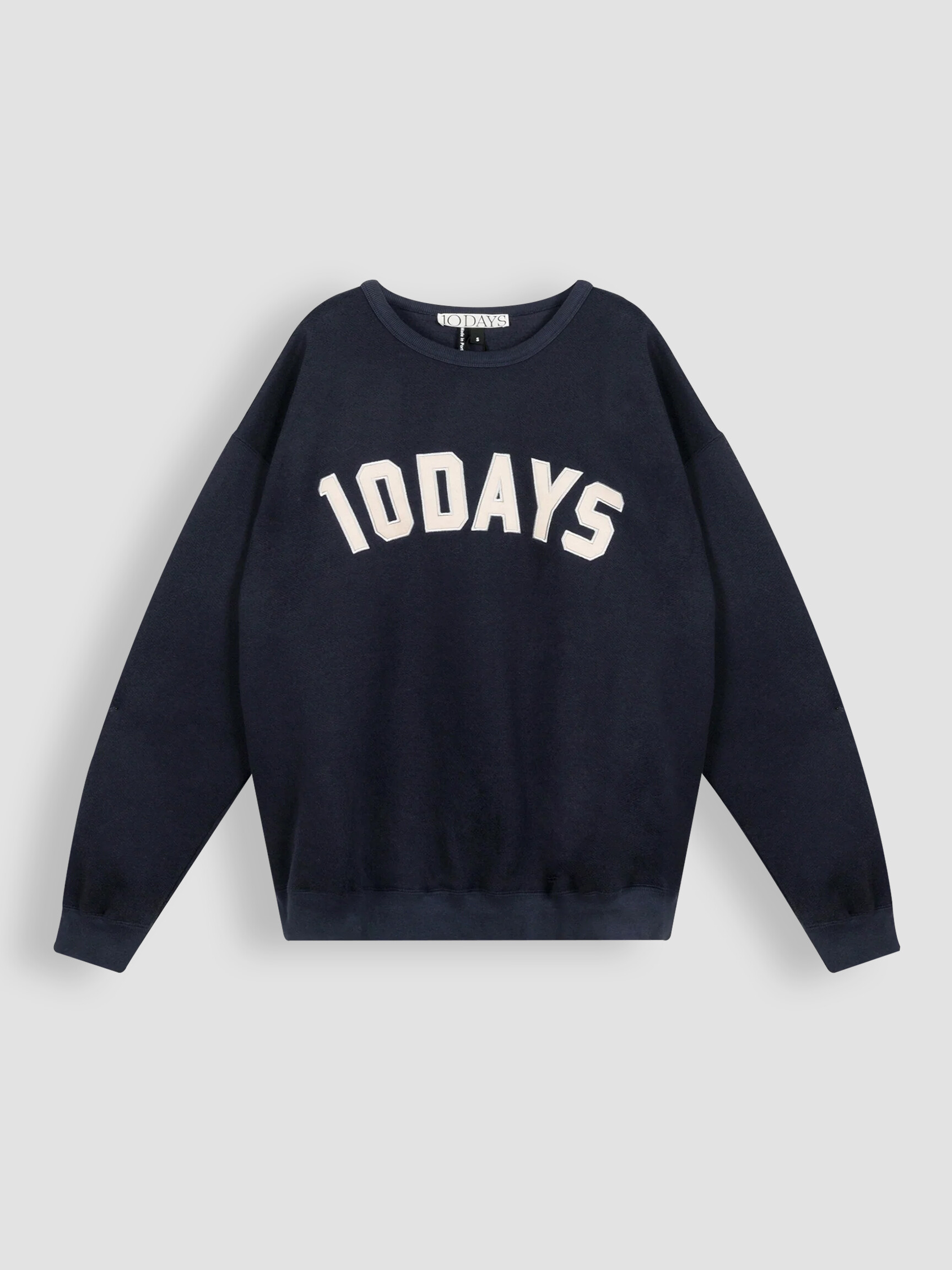 Cotton mix logo sweater