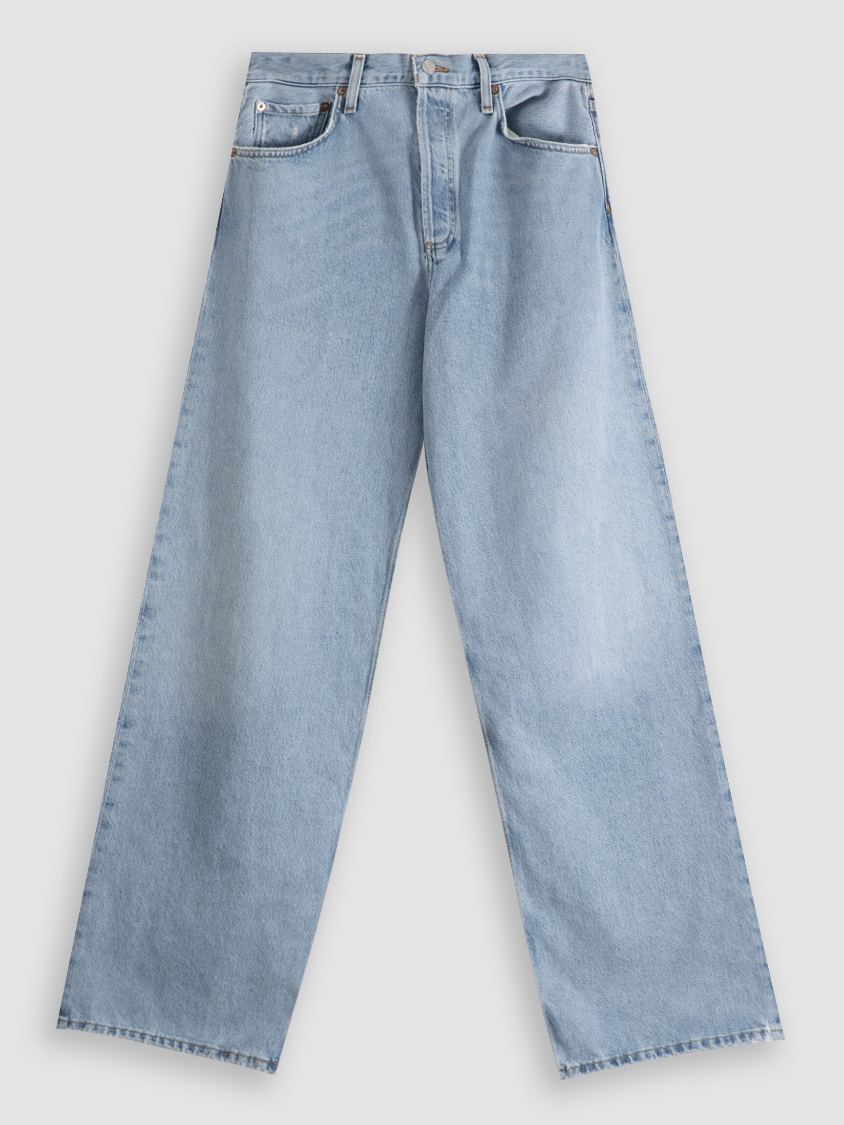 Low slung baggy fit jeans