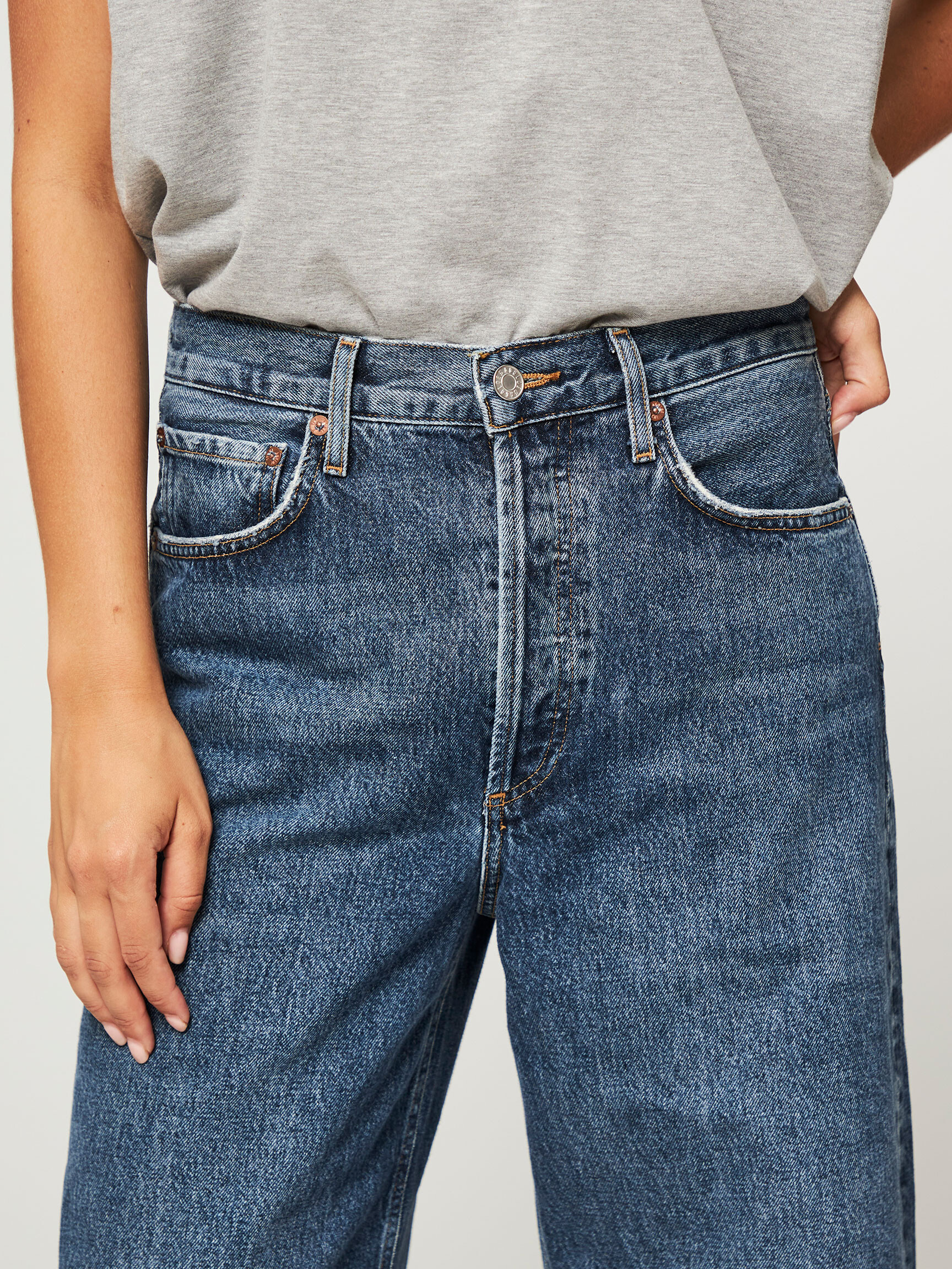 Dame high waist wide leg jeans