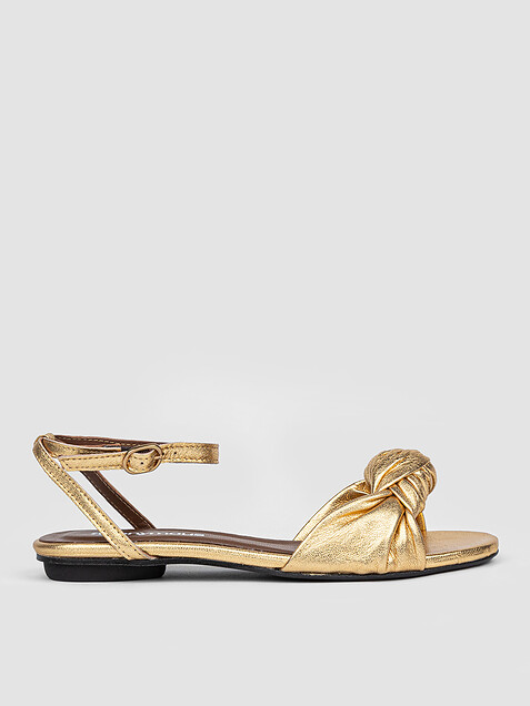 Sandalen goud online plat