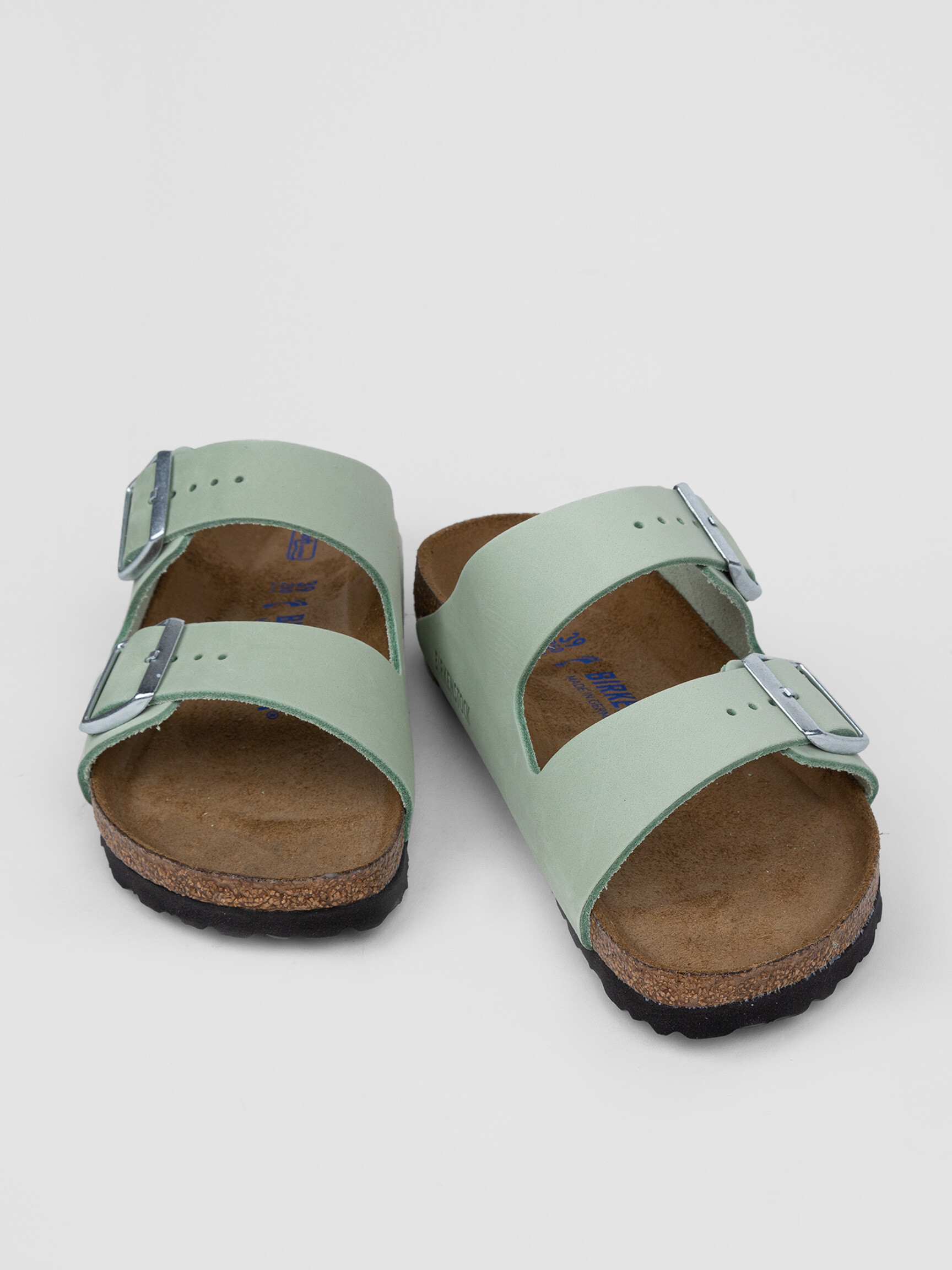 mint green birkenstocks