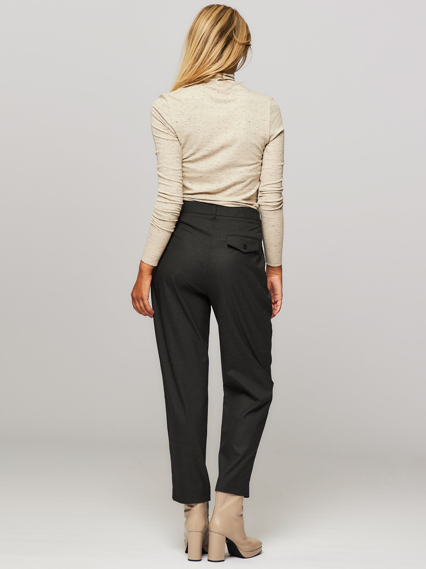 Nilah viscose mix top with turtleneck