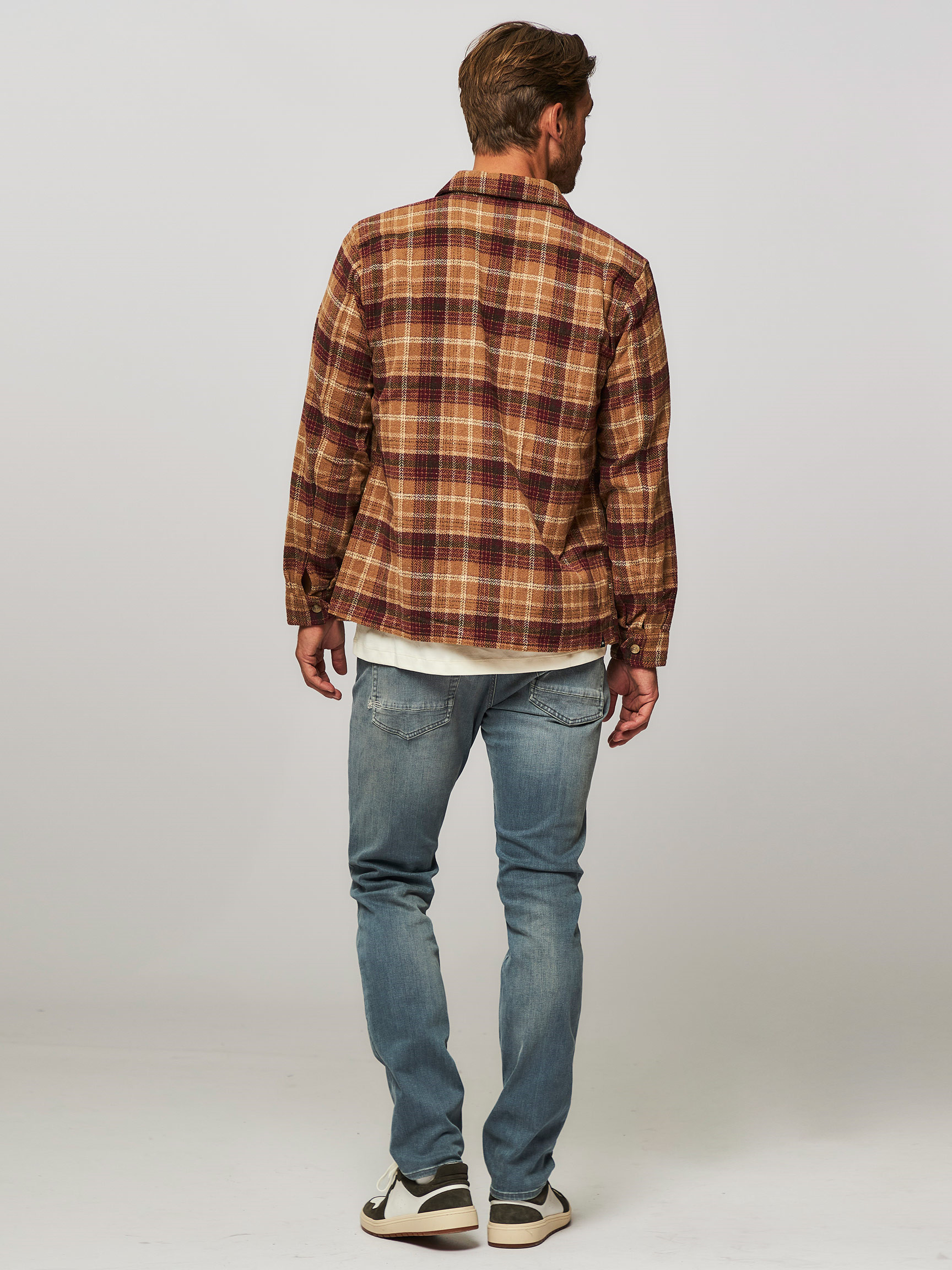 Burton, viscose mix overshirt with pattern