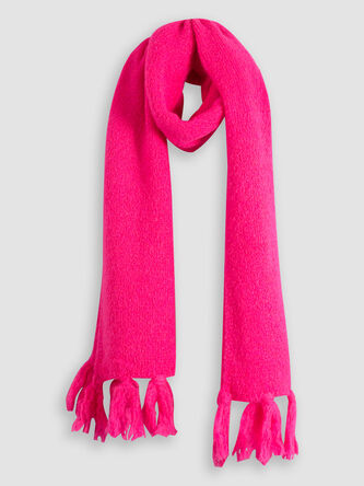 Accessoires Doeken Folkloristische sjaals Arabella & Addison Folkloristische sjaal roze-wit gestreept patroon 