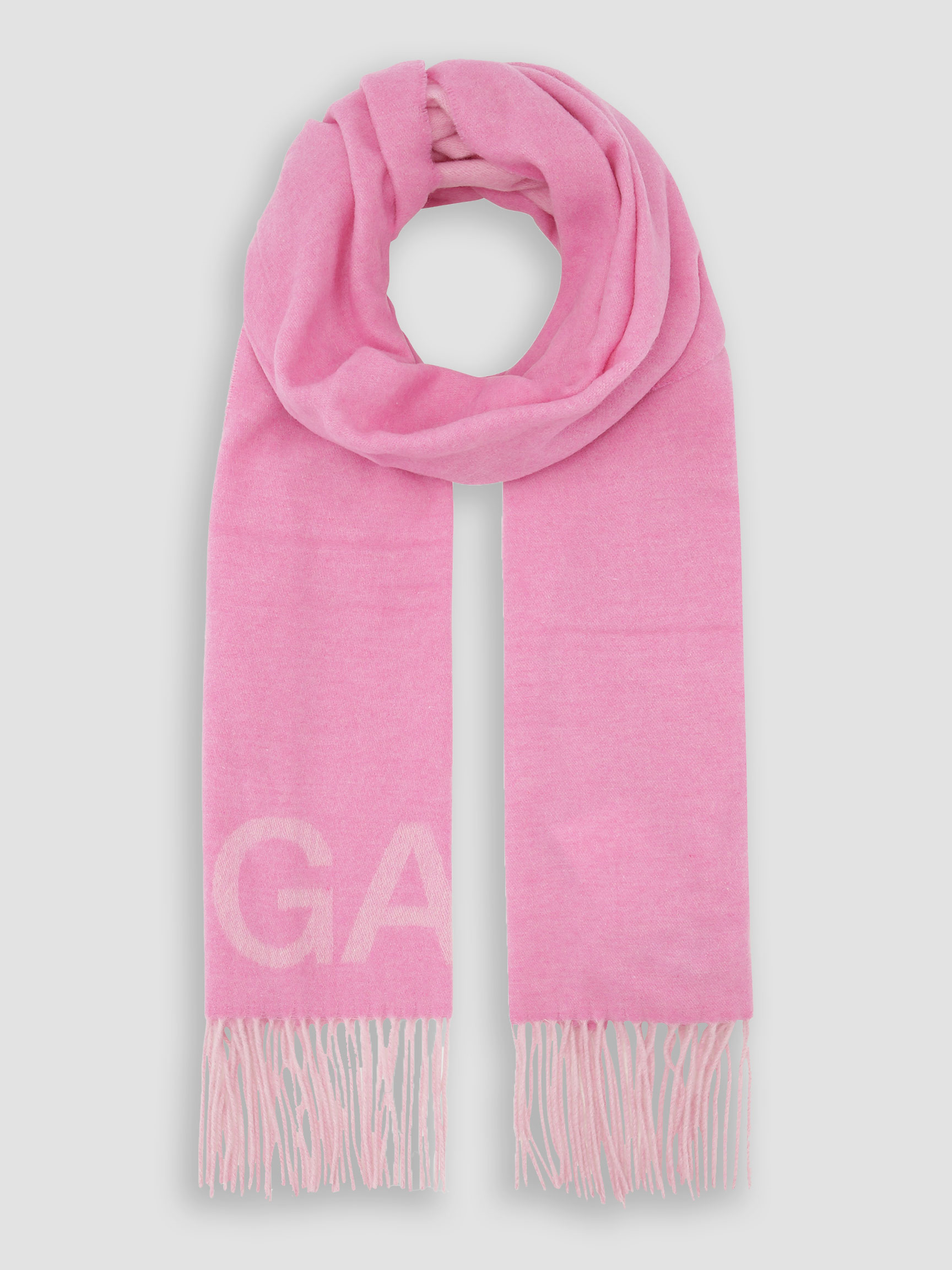 green ganni scarf