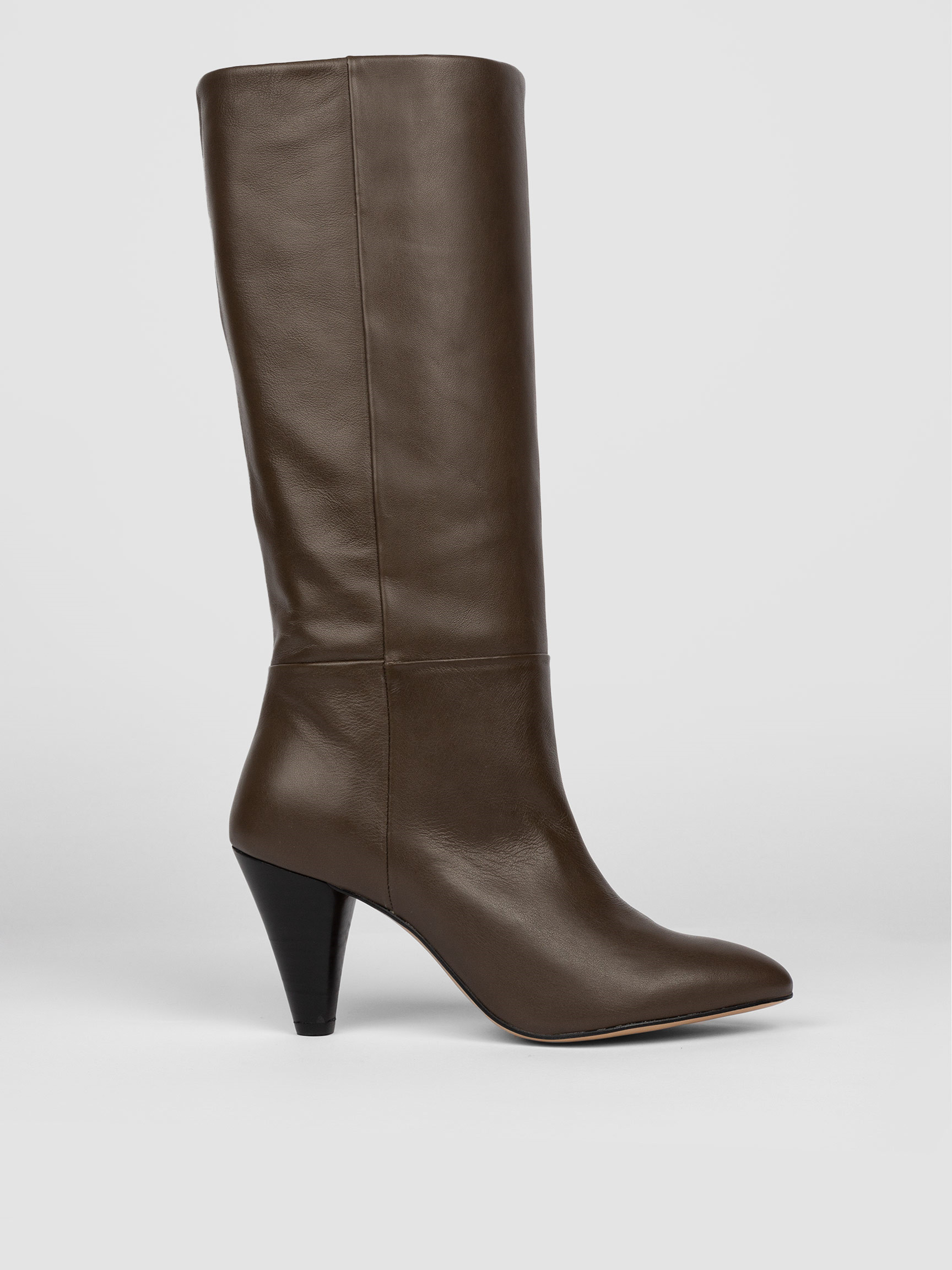 Veronica leather high boots