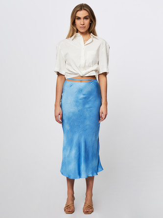 Les outlets Coyotes de paris pleated skirt Aqua lace top 12