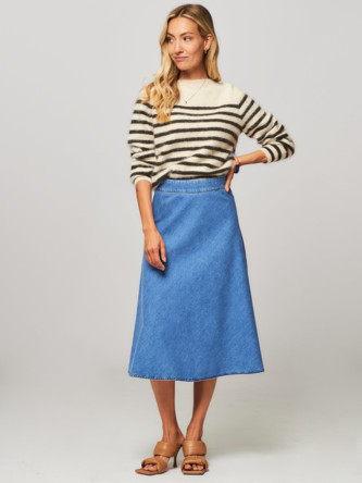 Mads n\u00f8rgaard Stretch rok blauw zakelijke stijl Mode Rokken Stretch rokken Mads nørgaard 