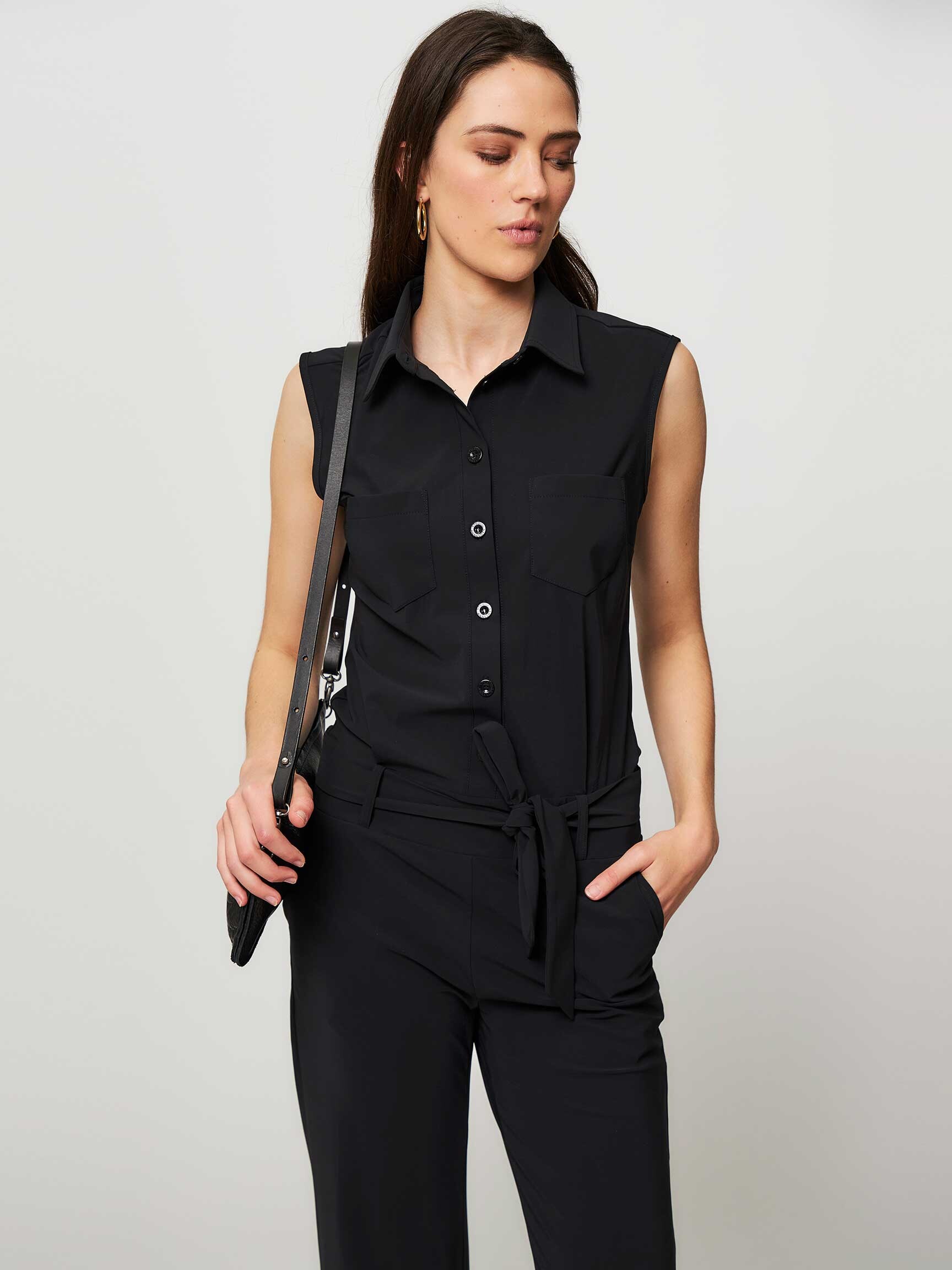 Studio Anneloes Angelique jumpsuit 3/4 with cuff - Donkerblauw - Symfony  Mode